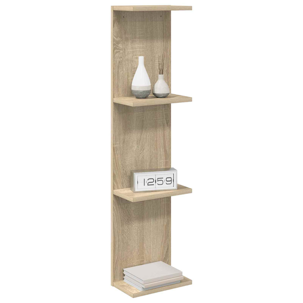 Wandregal Sonoma-Eiche 25 x 15 x 100 cm Holzwerkstoff