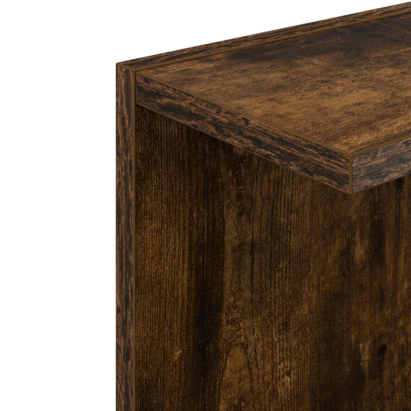 Wandregal Raucheiche 25 x 15 x 100 cm Holzwerkstoff