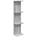 Wandregal Sonoma-Grau 25 x 15 x 100 cm Holzwerkstoff