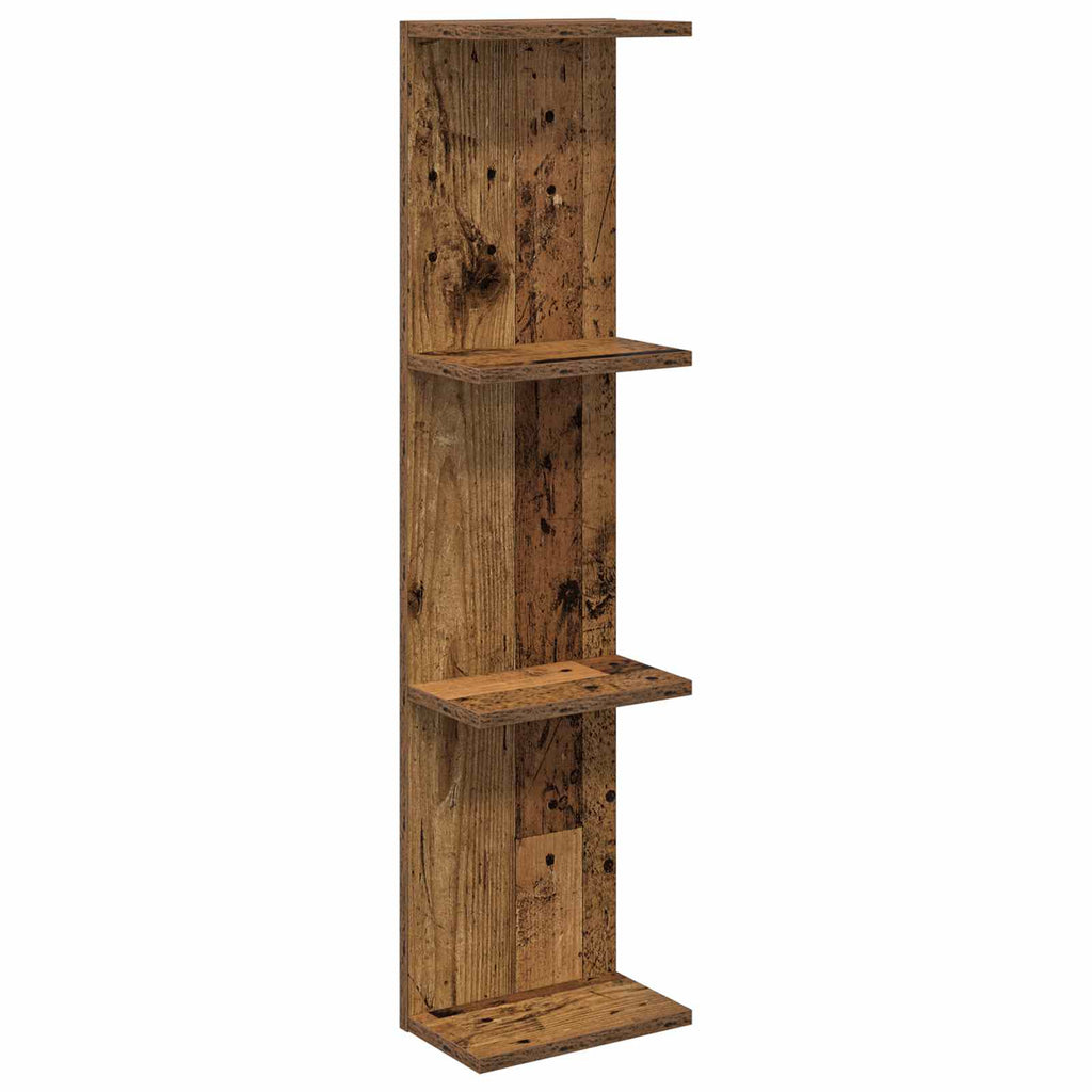 Wandregal Altholz 25 x 15 x 100 cm Holzwerkstoff