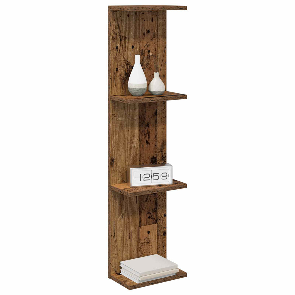 Wandregal Altholz 25 x 15 x 100 cm Holzwerkstoff