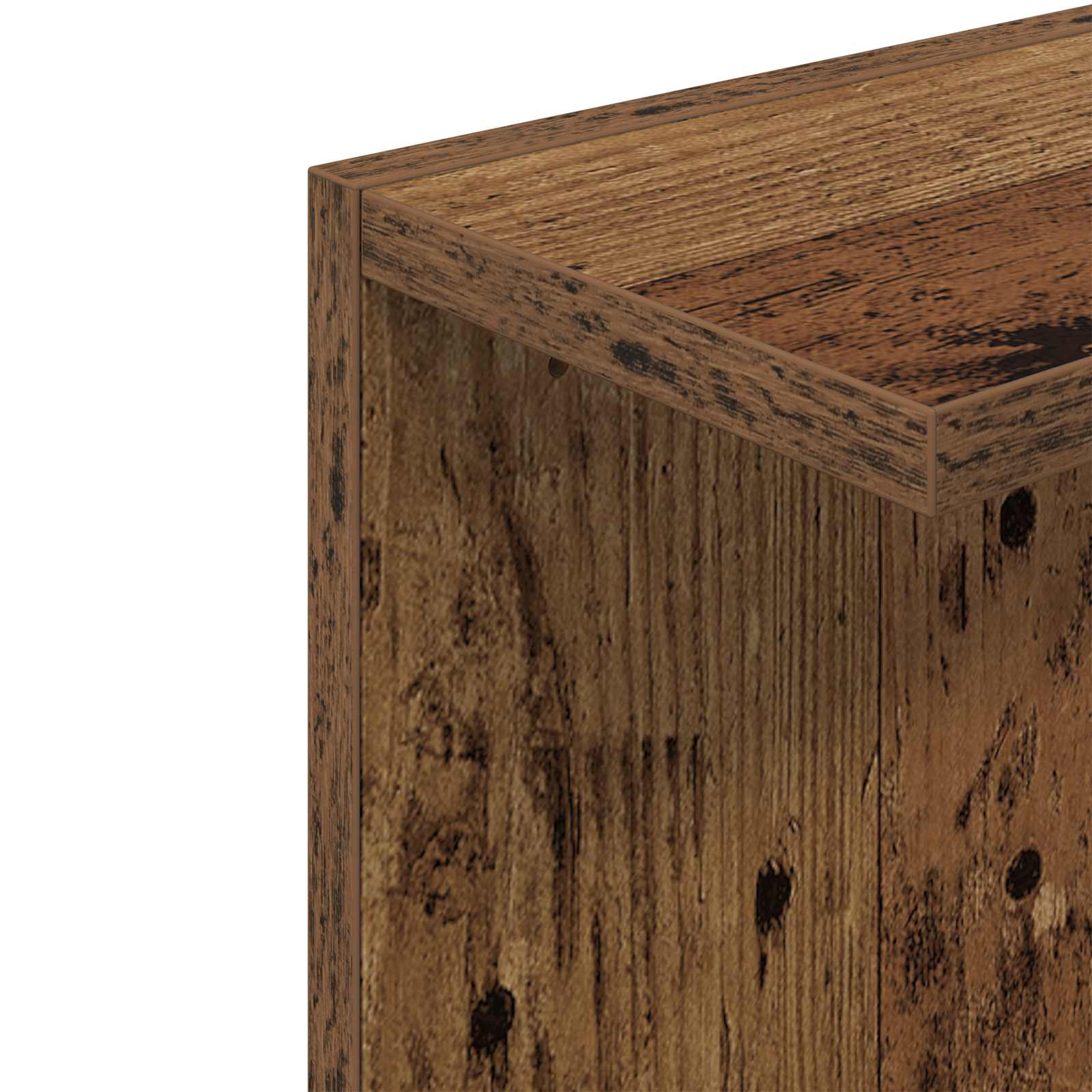Wandregal 2 pcs Altholz 25 x 15 x 100 cm Holzwerkstoff