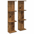 Wandregal 2 pcs Altholz 25 x 15 x 100 cm Holzwerkstoff