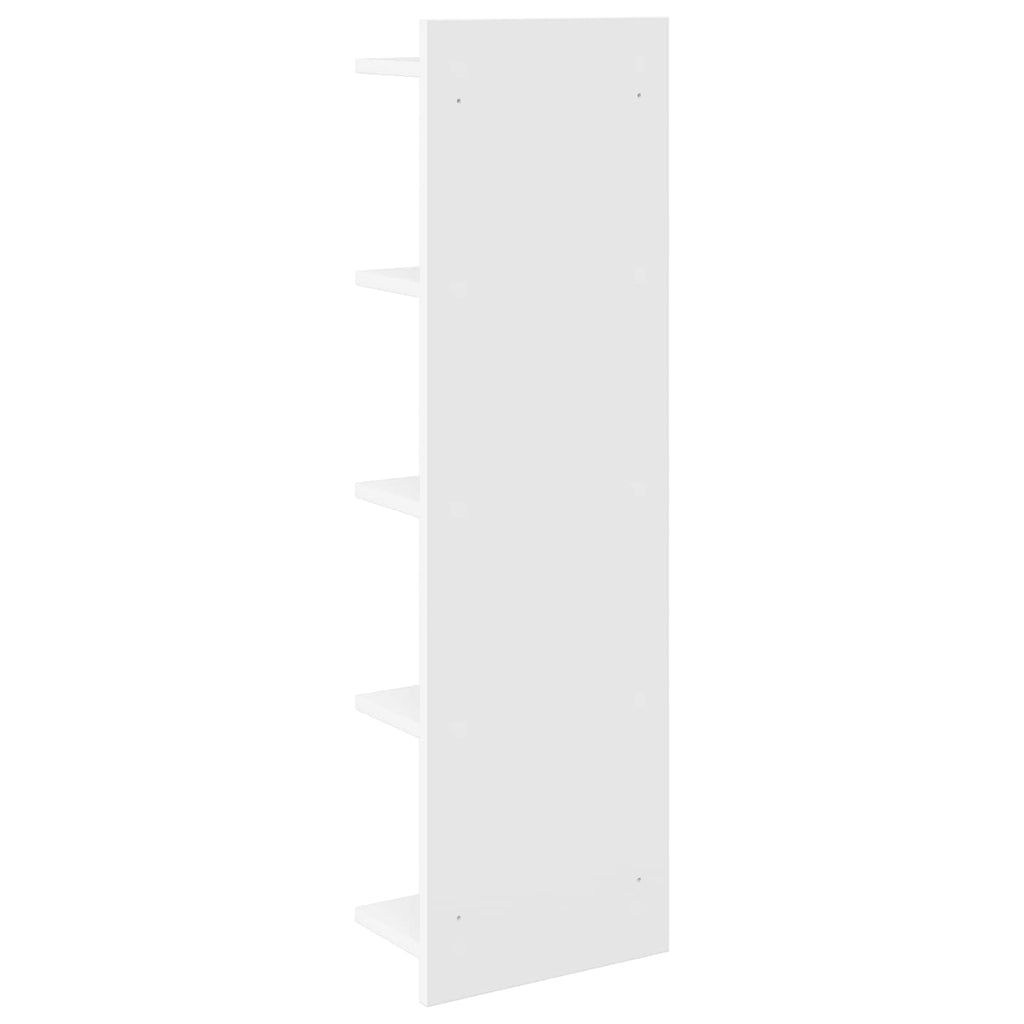 Wandregal 2 pcs Weiß 30 x 15 x 100 cm Holzwerkstoff