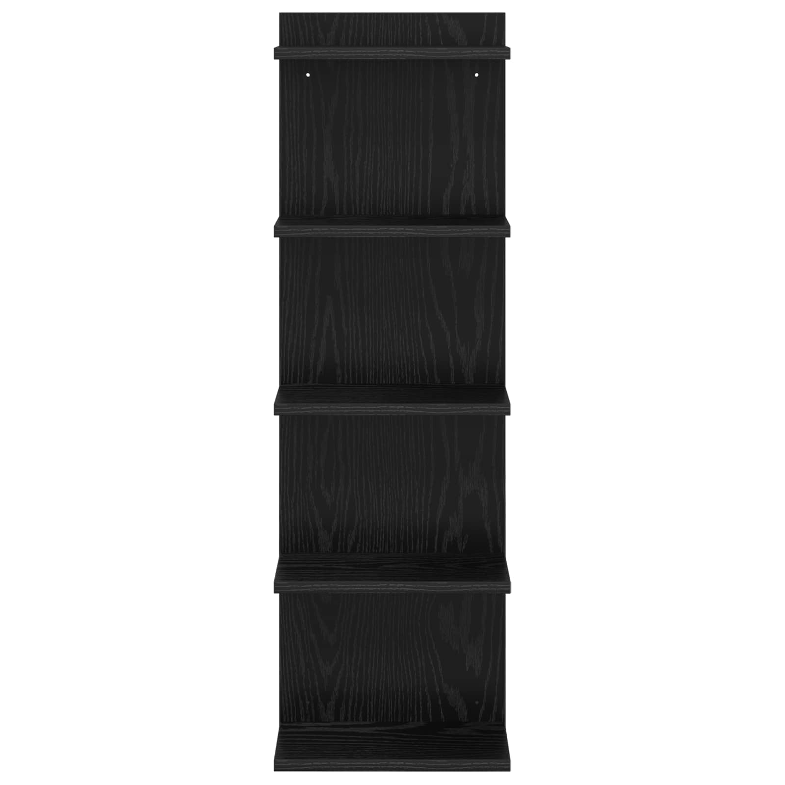 Wandregal 2 pcs Schwarze Eiche 30 x 15 x 100 cm Holzwerkstoff
