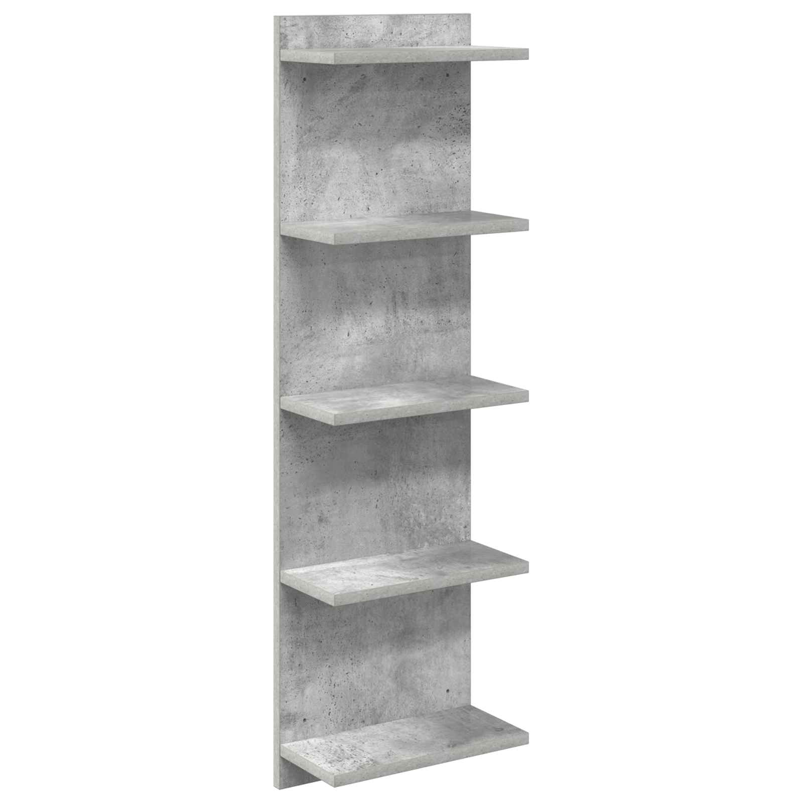 Wandregal Betongrau 30 x 15 x 100 cm Holzwerkstoff