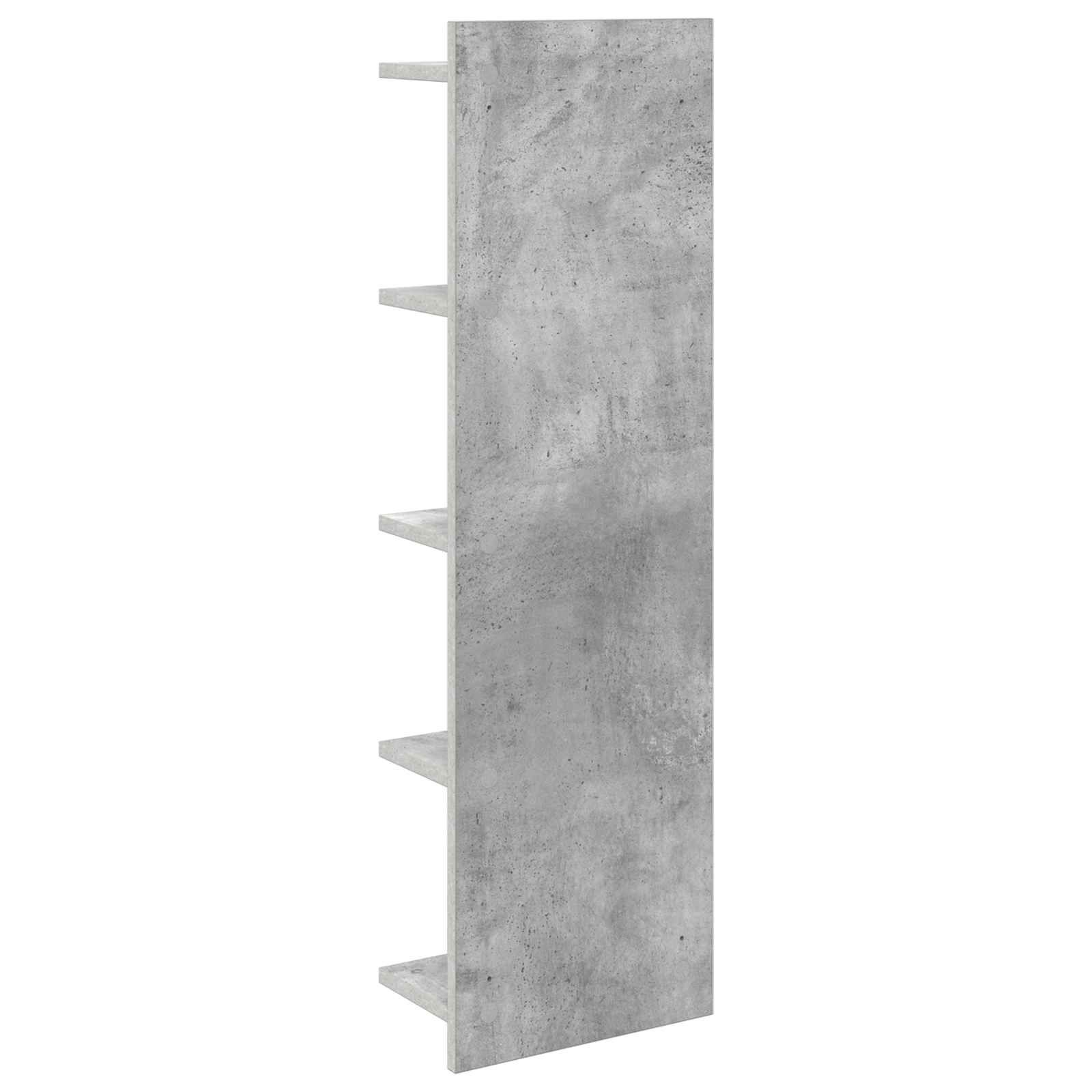 Wandregal Betongrau 30 x 15 x 100 cm Holzwerkstoff