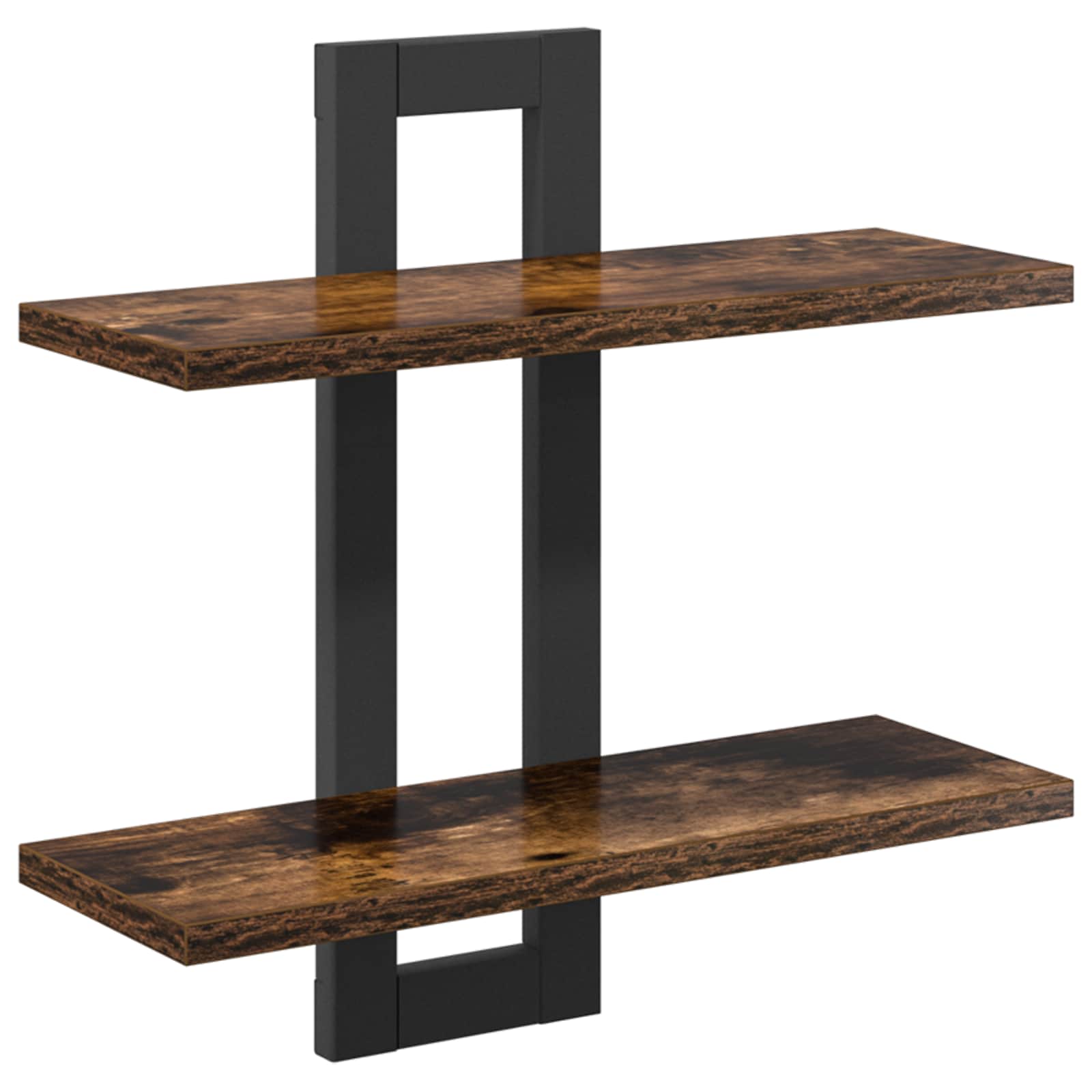 Schweberegale Raucheiche 40 x 15 x 40 cm Holzwerkstoff