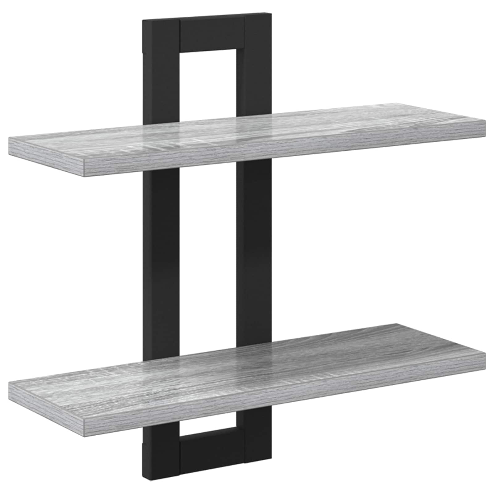 Schweberegale Sonoma-Grau 40 x 15 x 40 cm Holzwerkstoff