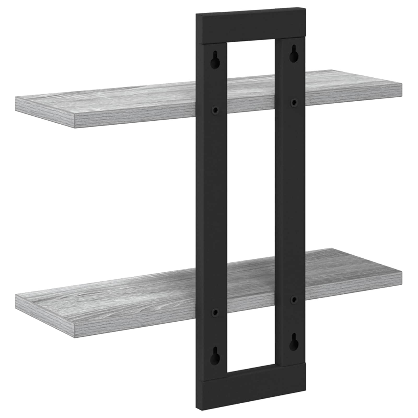 Schweberegale Sonoma-Grau 40 x 15 x 40 cm Holzwerkstoff
