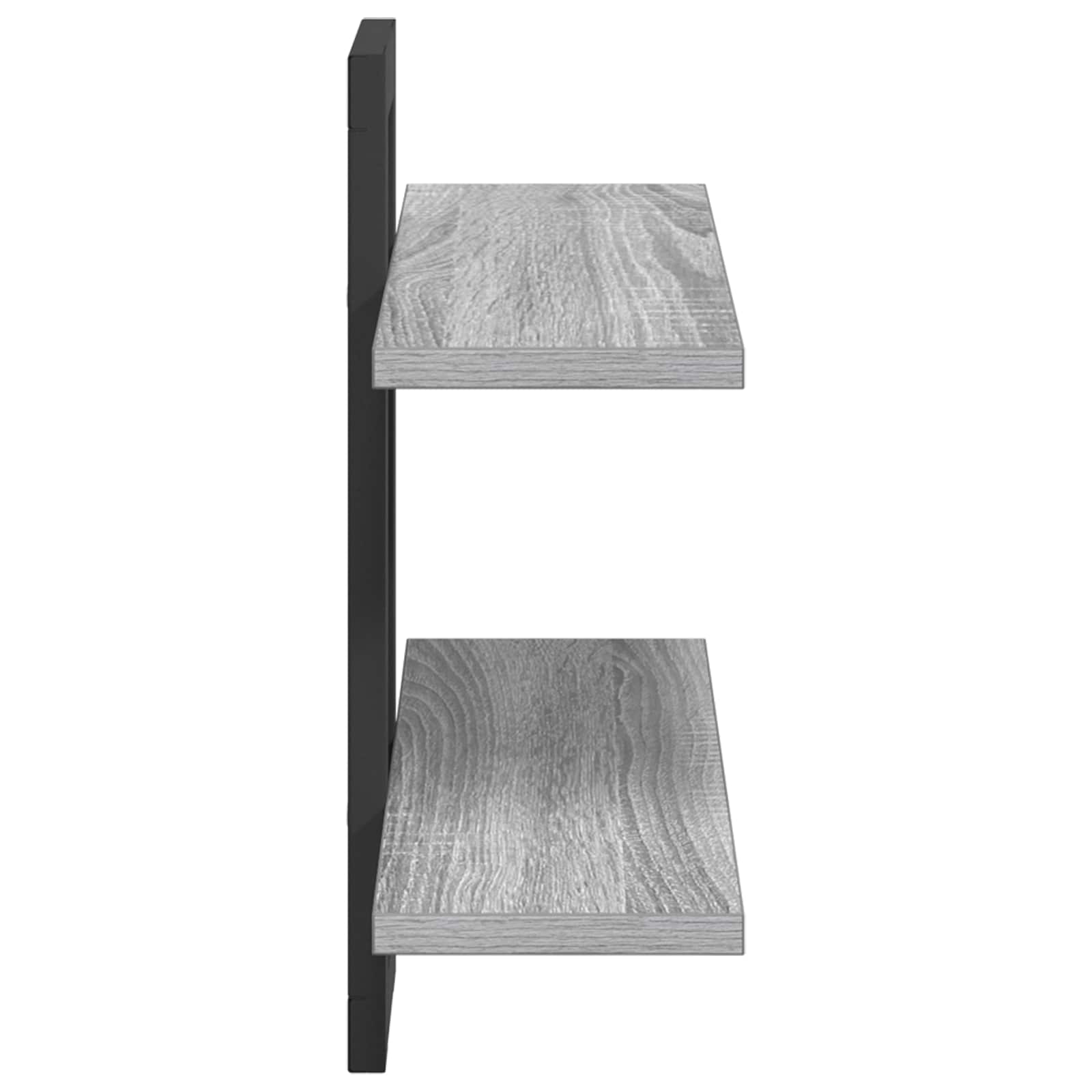 Schweberegale Sonoma-Grau 40 x 15 x 40 cm Holzwerkstoff