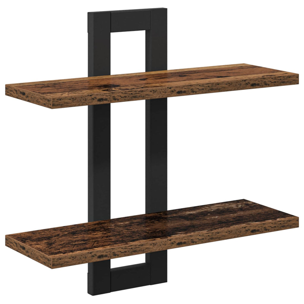 Schweberegale Altholz 40 x 15 x 40 cm Holzwerkstoff