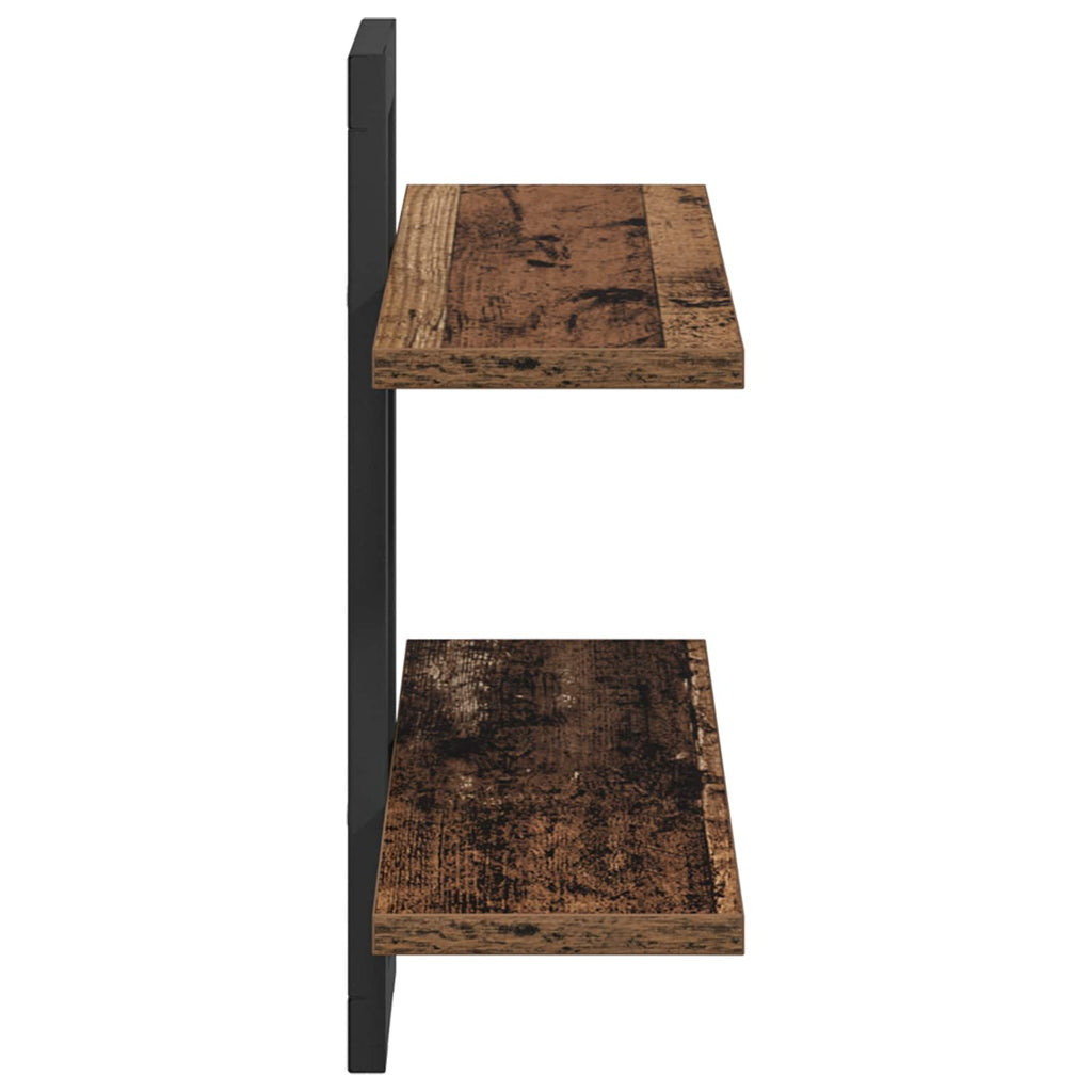 Schweberegale Altholz 40 x 15 x 40 cm Holzwerkstoff