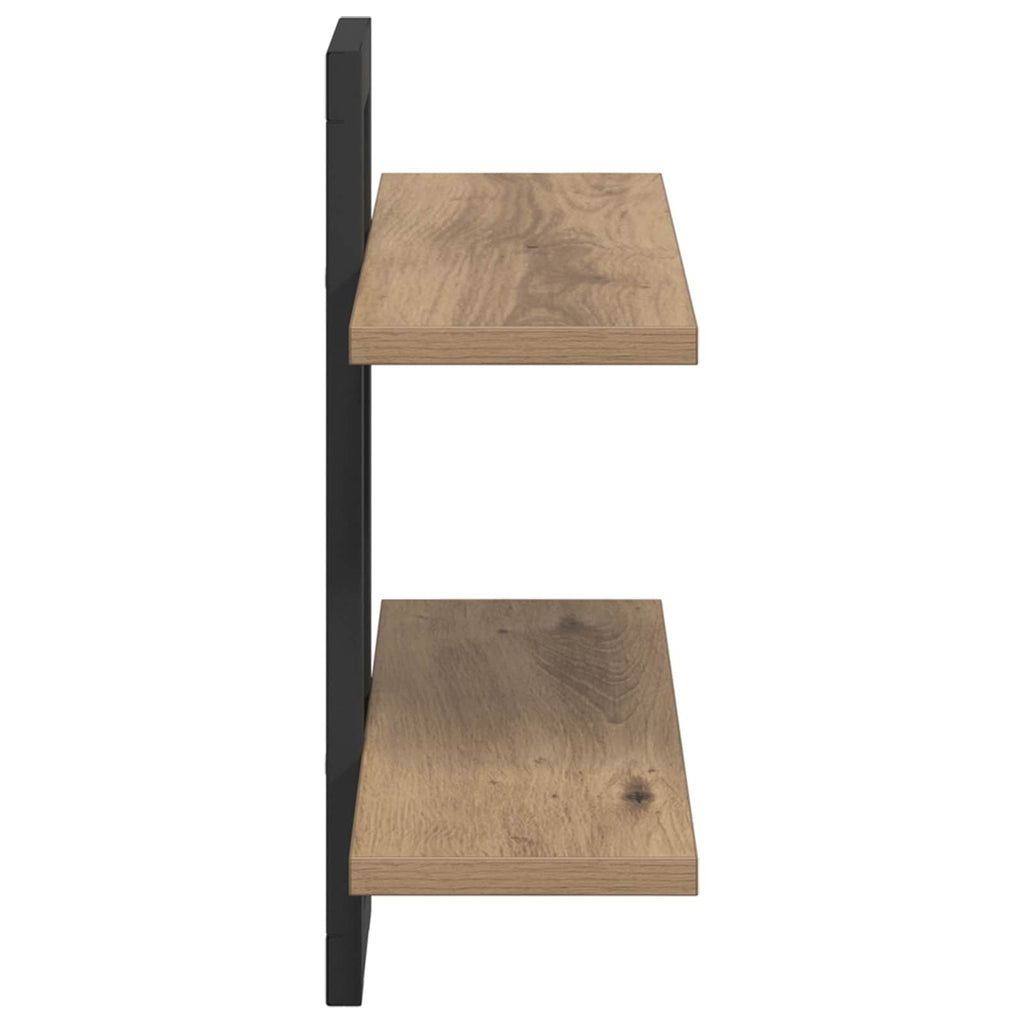 Schweberegale Artisan-Eiche 40 x 15 x 40 cm Holzwerkstoff