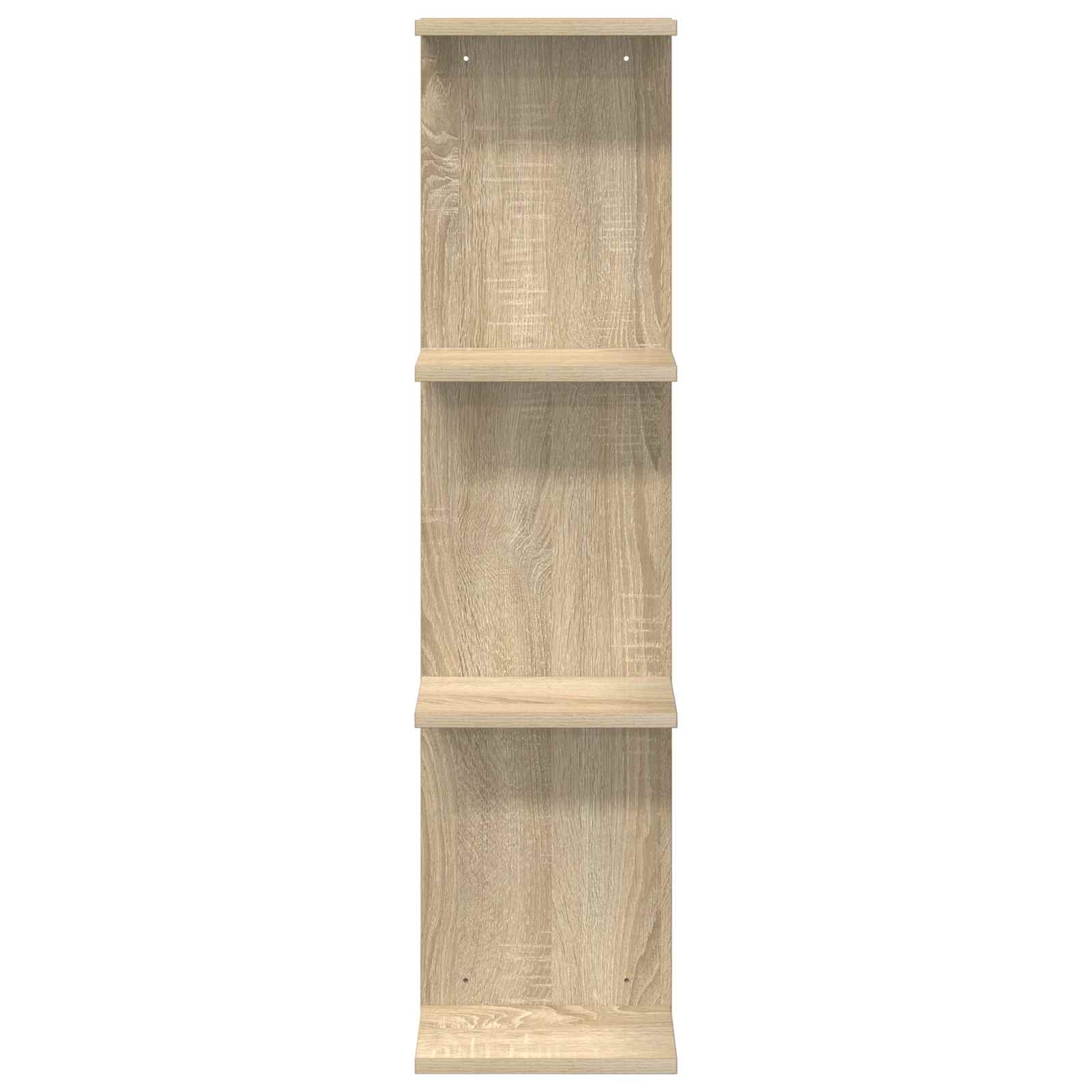 Wandregal 2 pcs Sonoma-Eiche 22 x 15 x 100 cm Holzwerkstoff