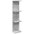 Wandregal Betongrau 22 x 15 x 100 cm Holzwerkstoff
