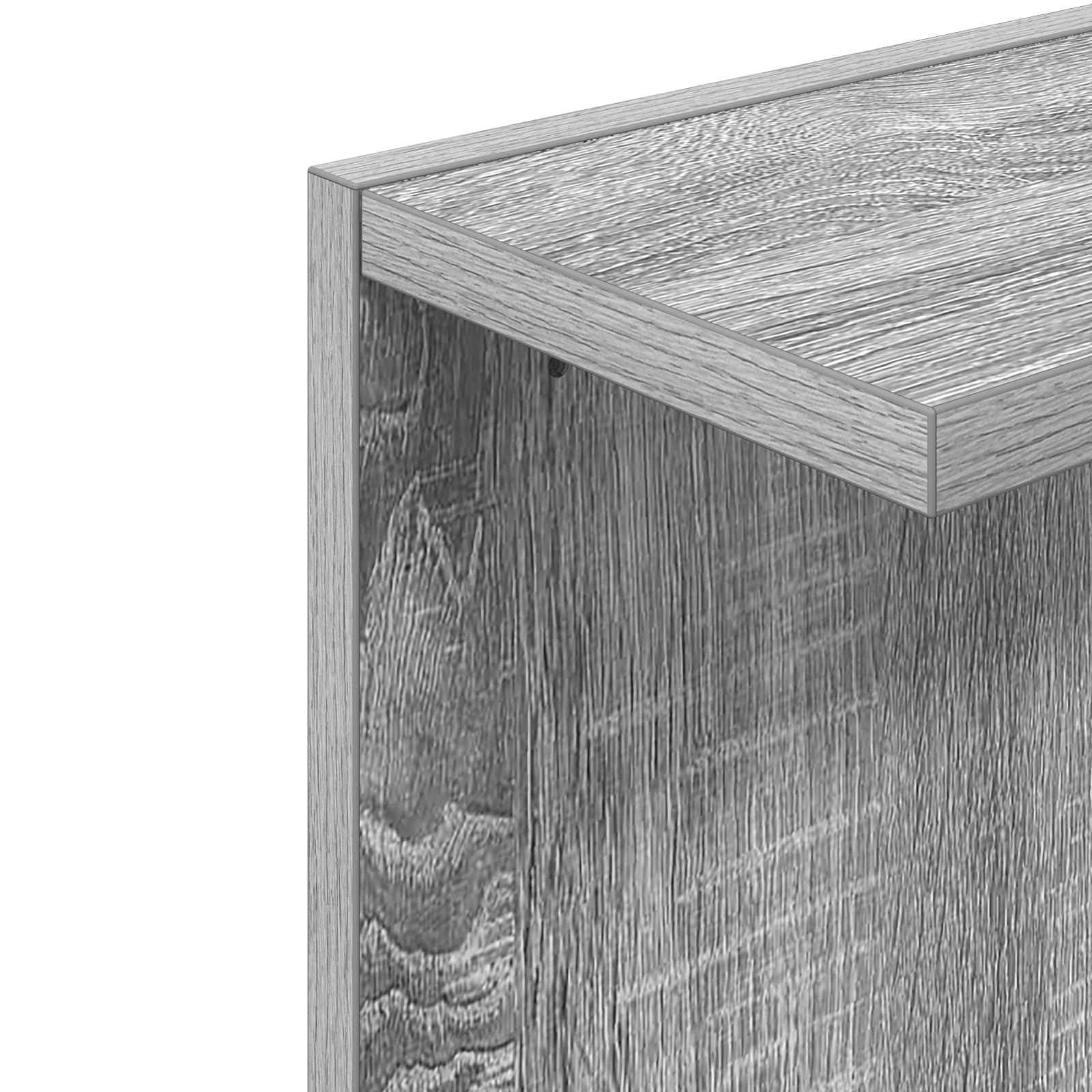 Wandregal 2 pcs Sonoma-Grau 22 x 15 x 100 cm Holzwerkstoff
