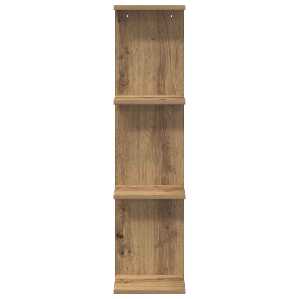 Wandregal 2 pcs Artisan-Eiche 22 x 15 x 100 cm Holzwerkstoff