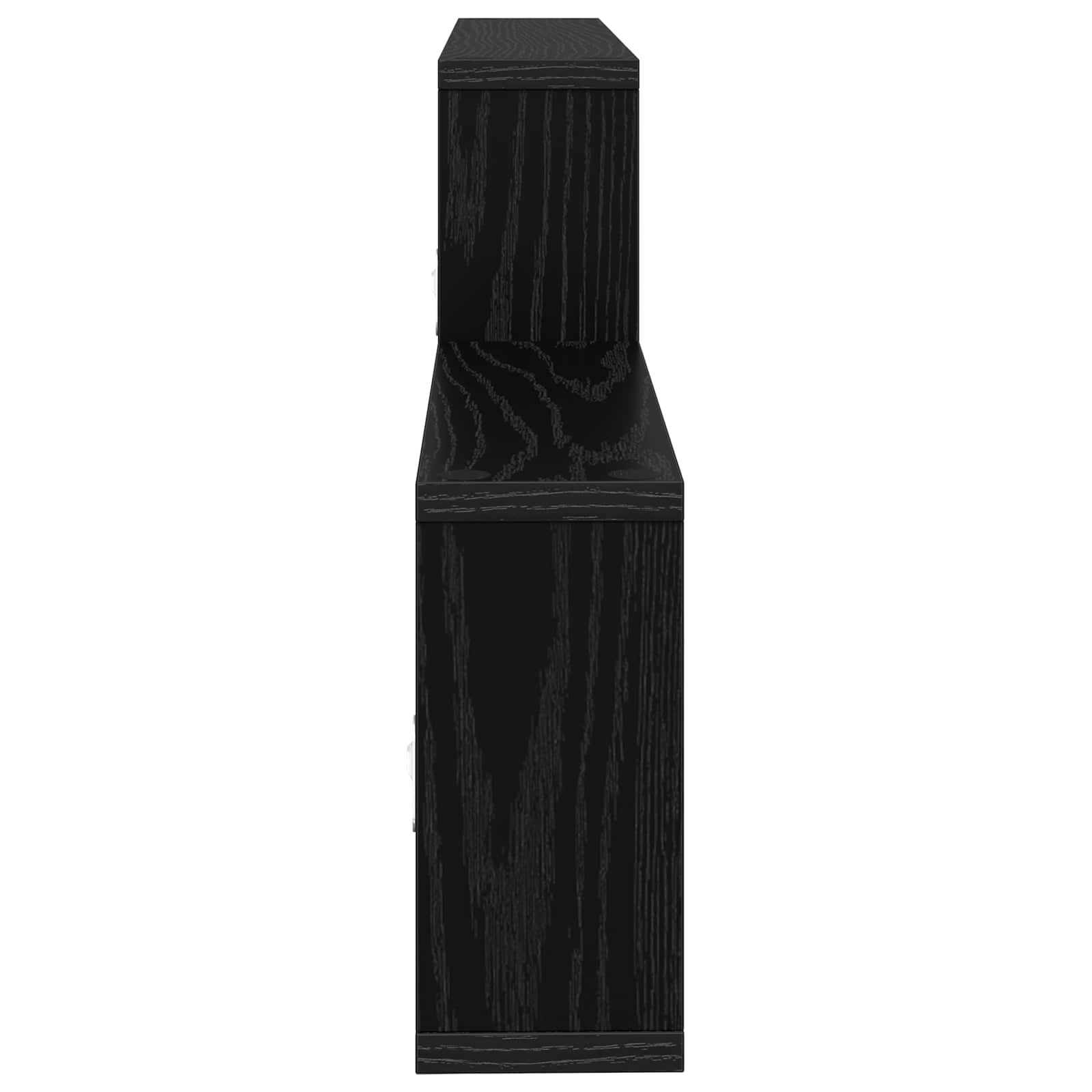 Wandregal Schwarze Eiche 130 x 10 x 50 cm Holzwerkstoff