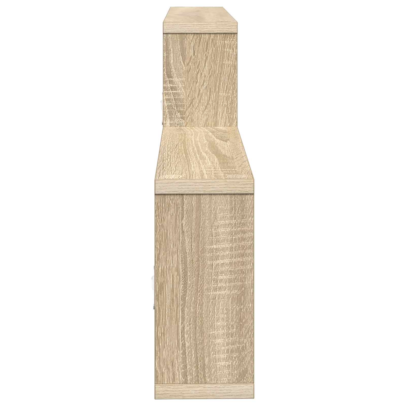 Wandregal Sonoma-Eiche 130 x 10 x 50 cm Holzwerkstoff