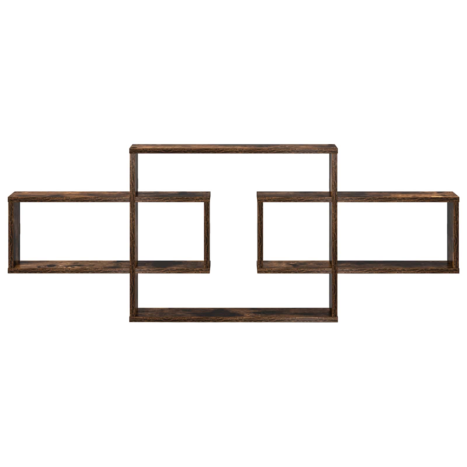 Wandregal Raucheiche 130 x 10 x 50 cm Holzwerkstoff