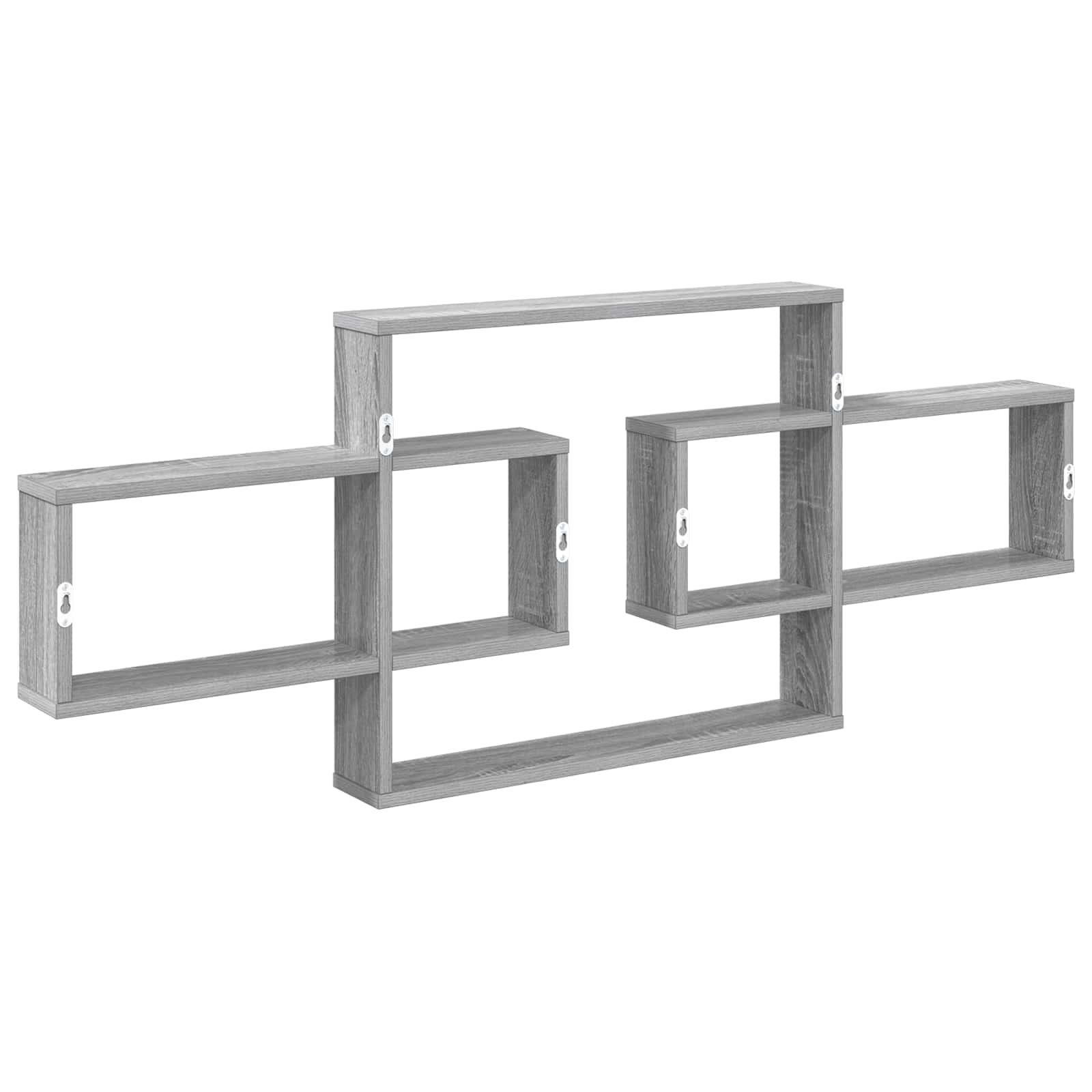 Wandregal Sonoma-Grau 130 x 10 x 50 cm Holzwerkstoff