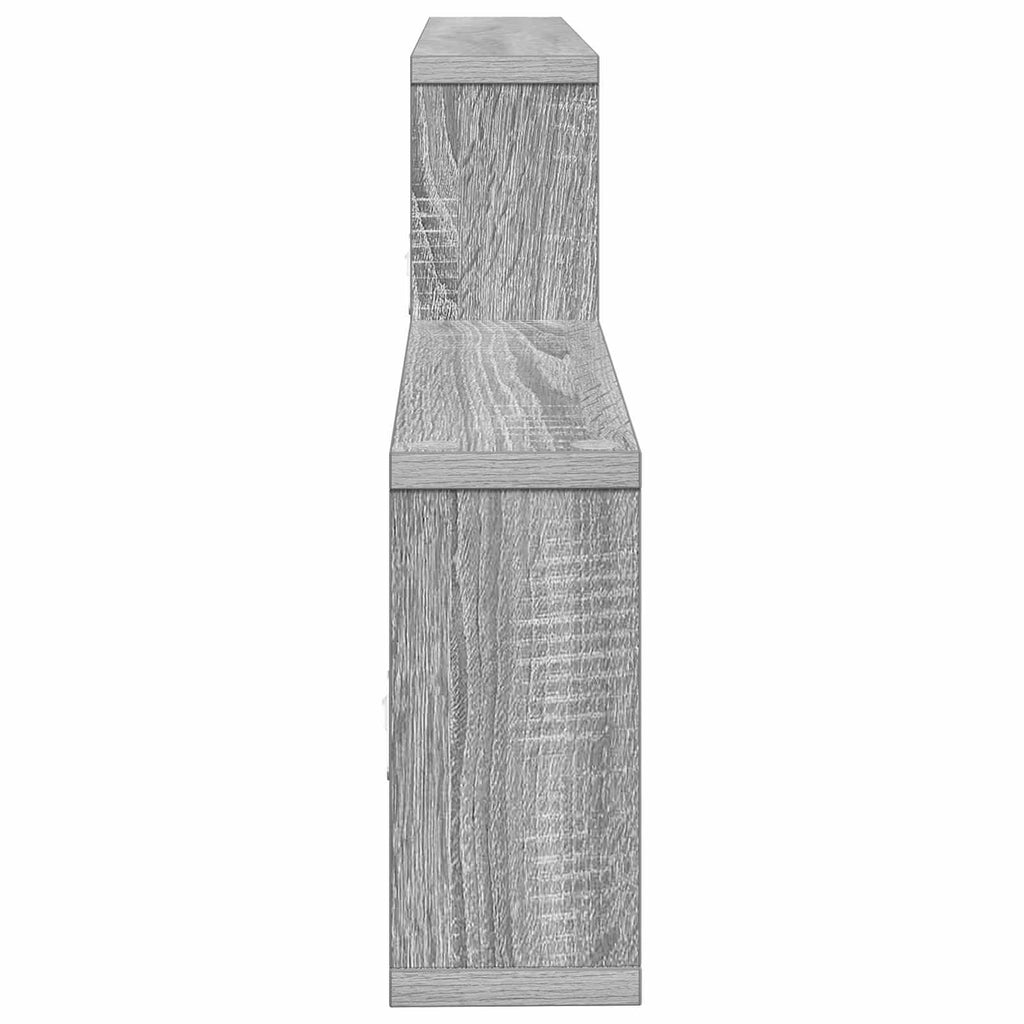 Wandregal Sonoma-Grau 130 x 10 x 50 cm Holzwerkstoff
