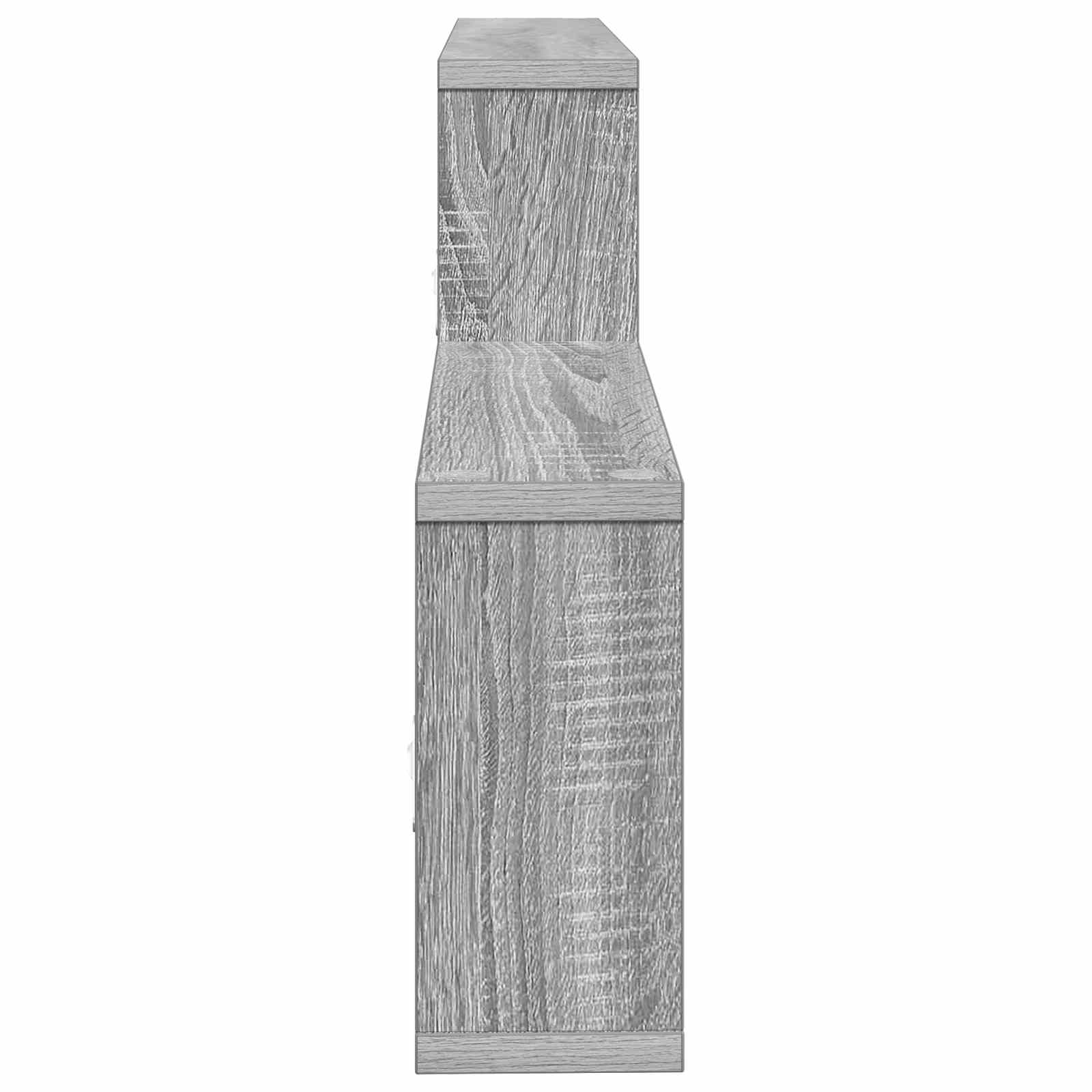 Wandregal Sonoma-Grau 130 x 10 x 50 cm Holzwerkstoff