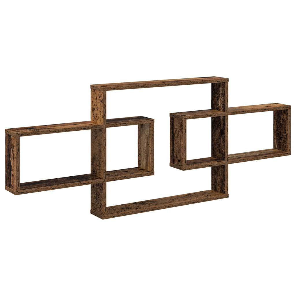 Wandregal Altholz 130 x 10 x 50 cm Holzwerkstoff