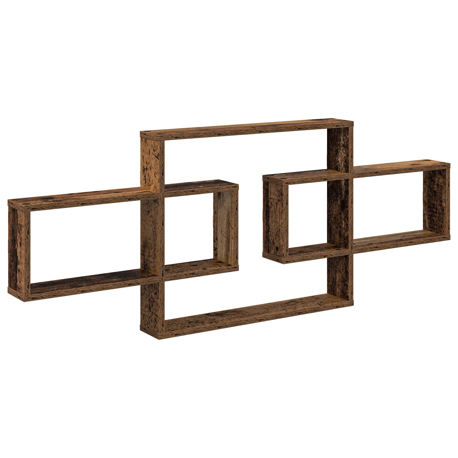 Wandregal Altholz 130 x 10 x 50 cm Holzwerkstoff