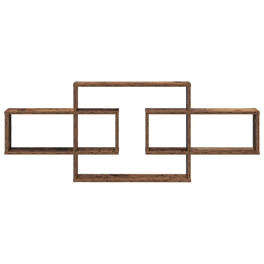 Wandregal Altholz 130 x 10 x 50 cm Holzwerkstoff