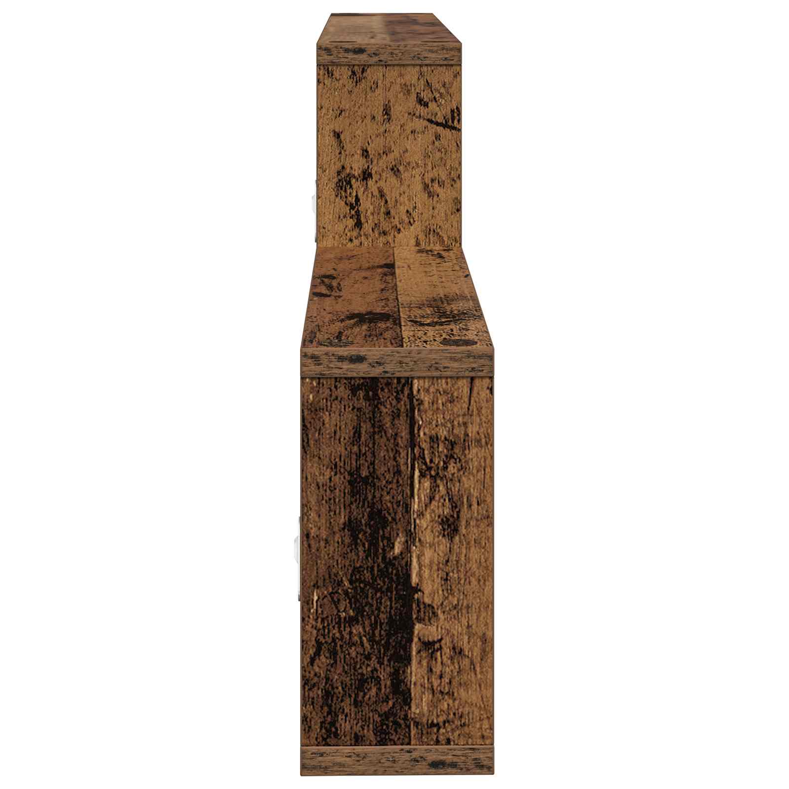 Wandregal Altholz 130 x 10 x 50 cm Holzwerkstoff