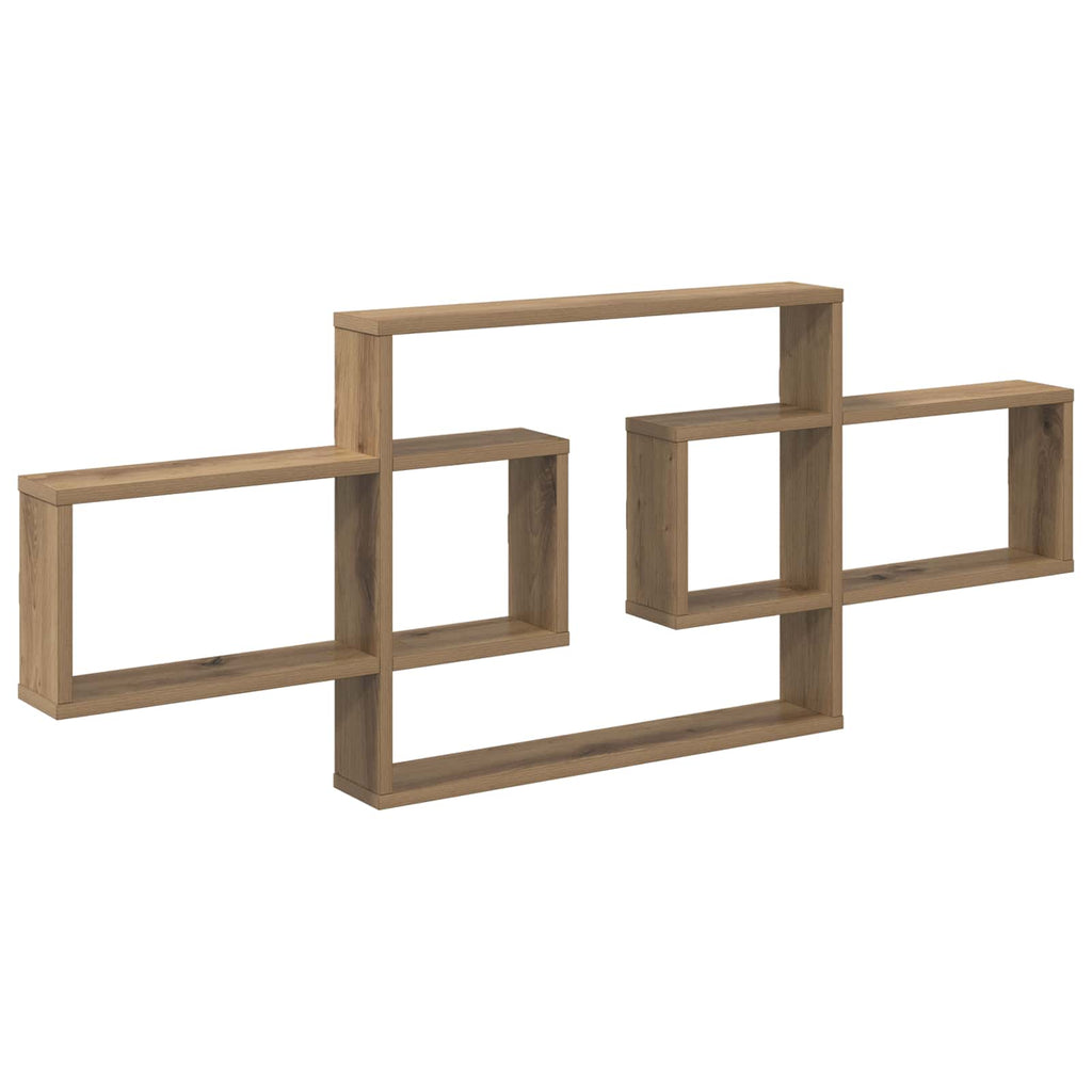 Wandregal Artisan-Eiche 130 x 10 x 50 cm Holzwerkstoff