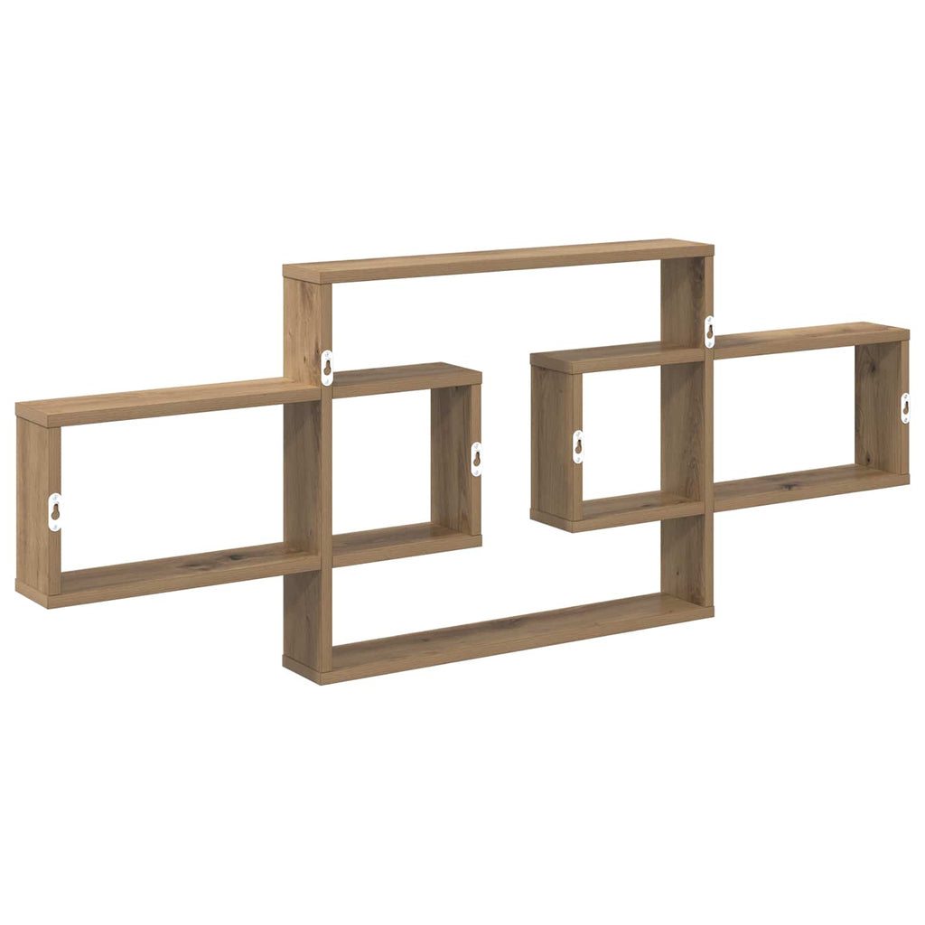 Wandregal Artisan-Eiche 130 x 10 x 50 cm Holzwerkstoff
