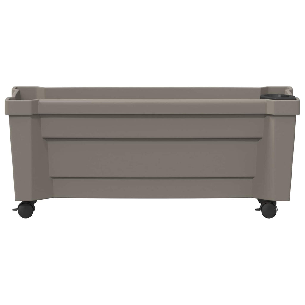 Calypso Blumentopf mit Rädern Grau 79 x 35 x 33 cm PP