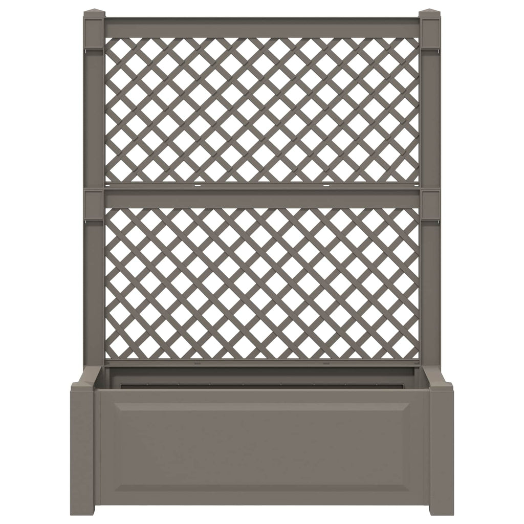 Großer Pflanzer mit Rankgitter 2 pcs Grau 143 x 143 x 133,5 cm