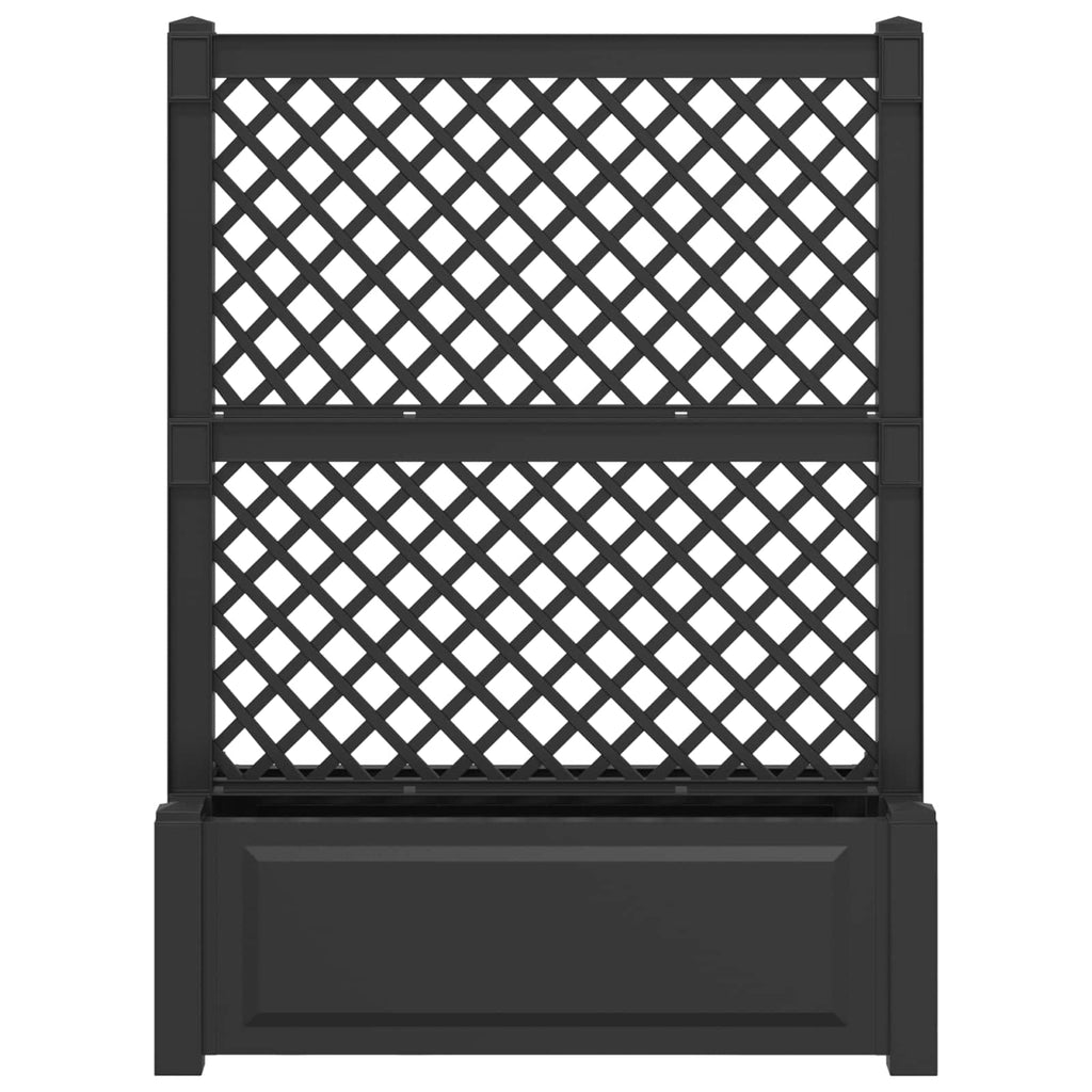 Großer Pflanzer mit Spalier Anthrazit 99,5 x 43 x 133,5 PP