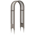 Rosenbogen mit Spitzen Grau 97 x 43 x 218 cm PP