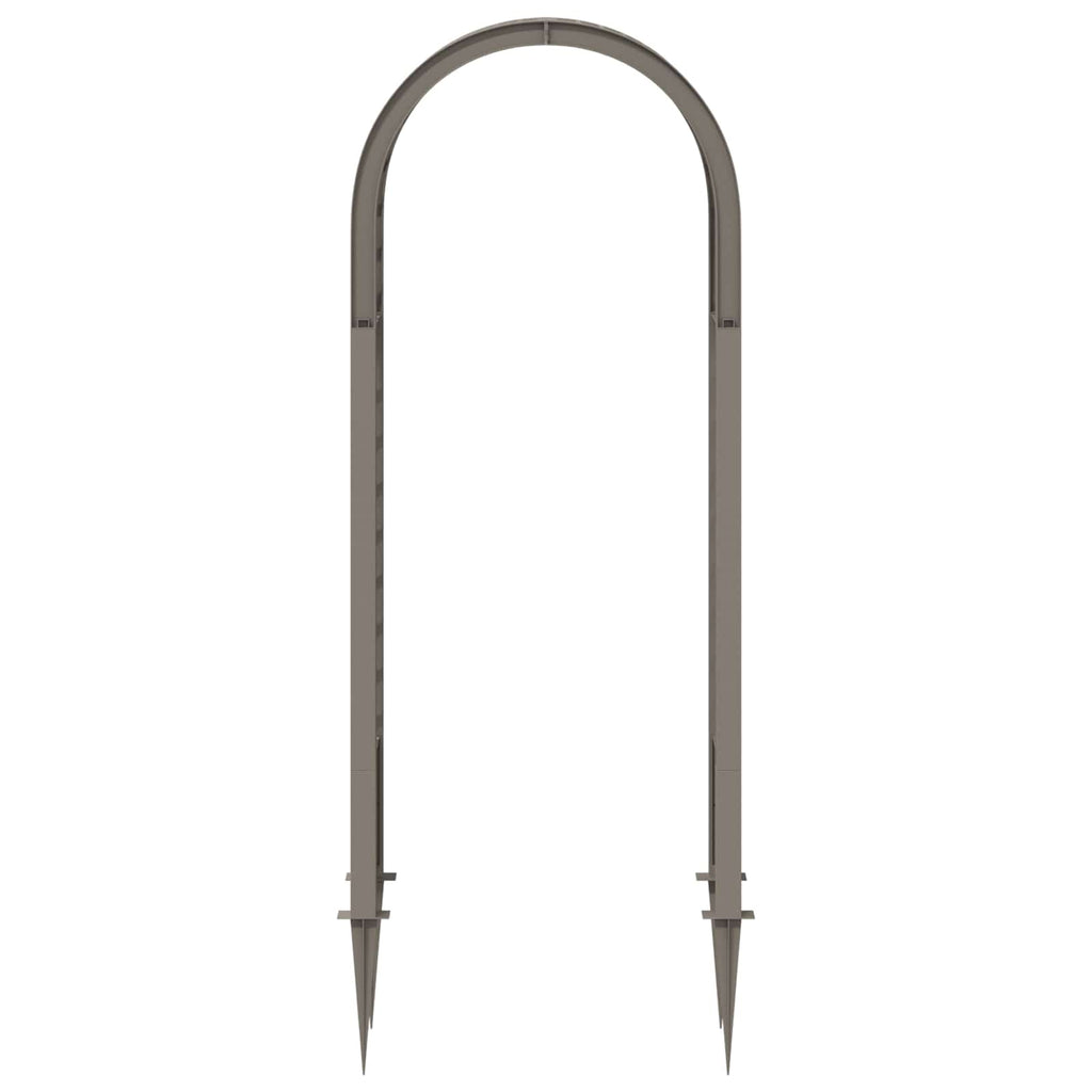 Rosenbogen mit Spitzen Grau 97 x 43 x 218 cm PP