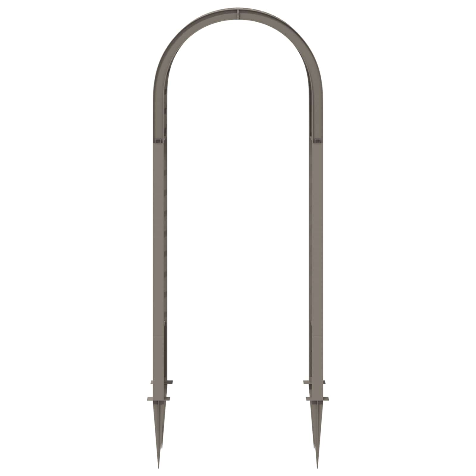 Rosenbogen mit Spitzen Grau 97 x 43 x 218 cm PP