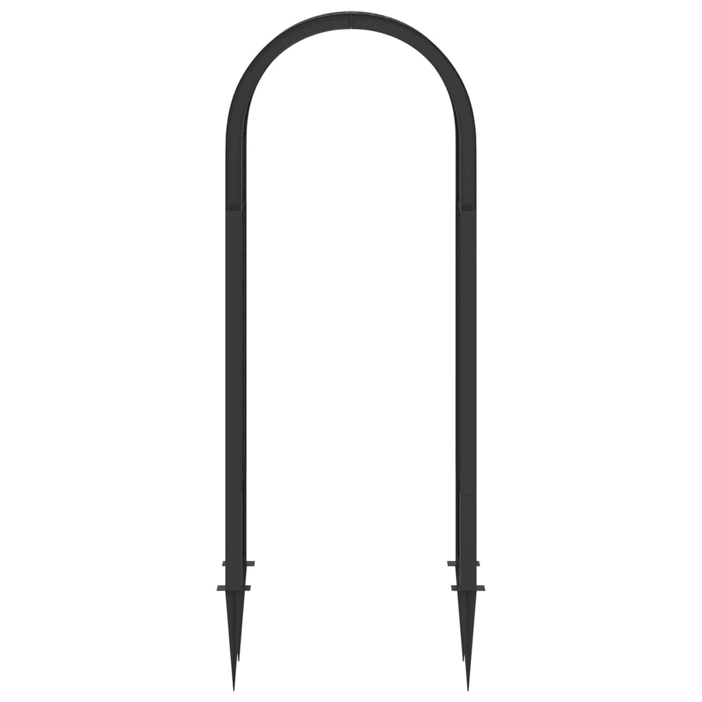 Rosenbogen mit Spitzen Anthrazit 97 x 43 x 218 cm PP