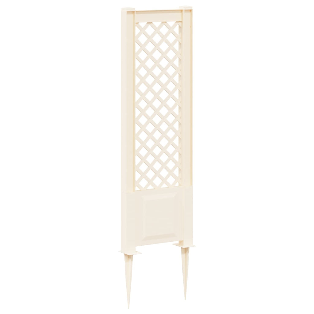 Trellis mit Spike Weiß 43 x 6 x 165 cm PP