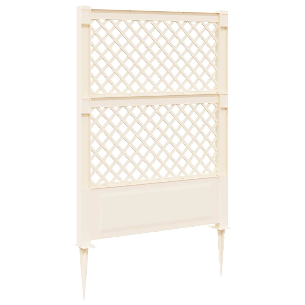 Trellis mit Spike Weiß 99 x 6 x 165 cm PP