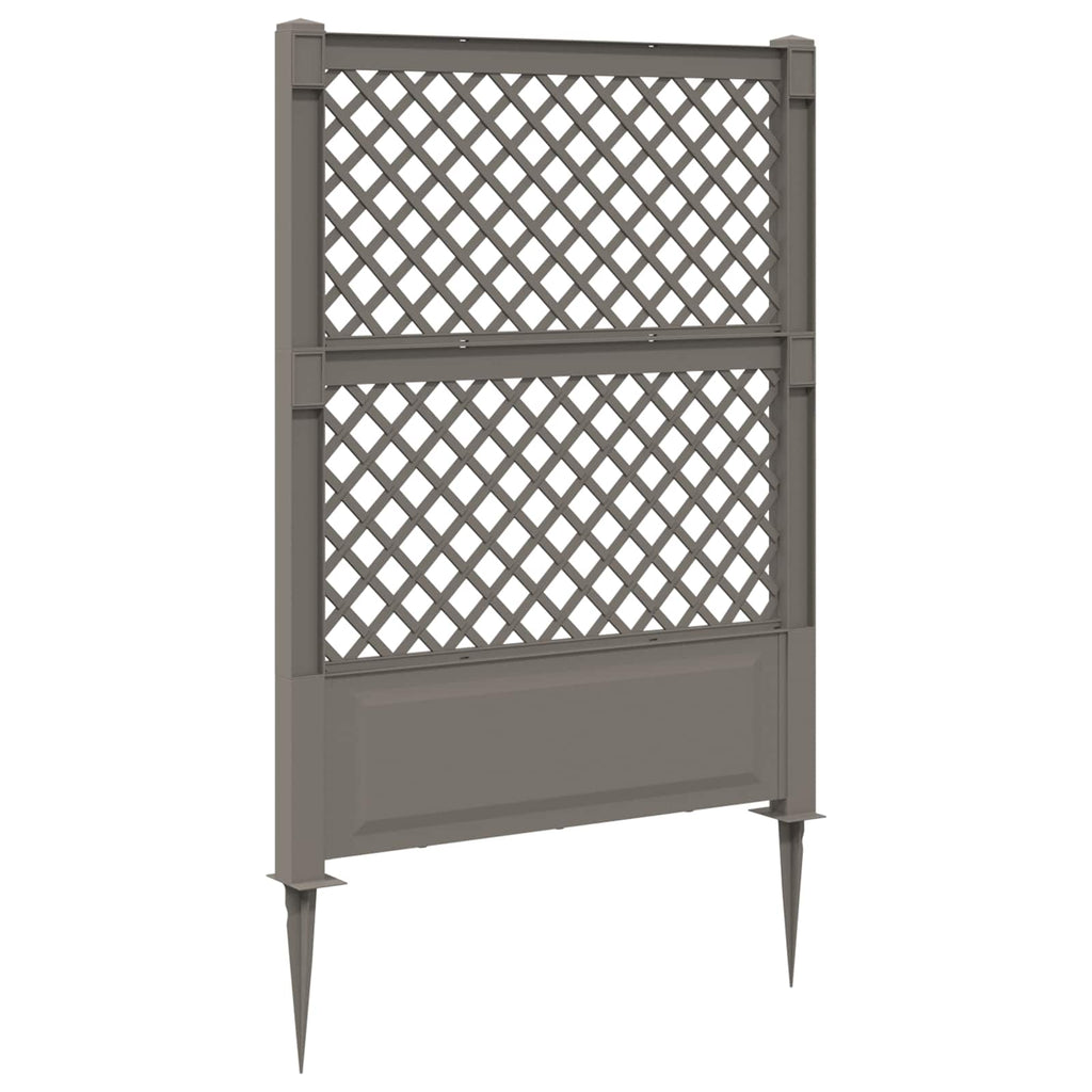 Trellis mit Spike Grau 99 x 6 x 165 cm PP