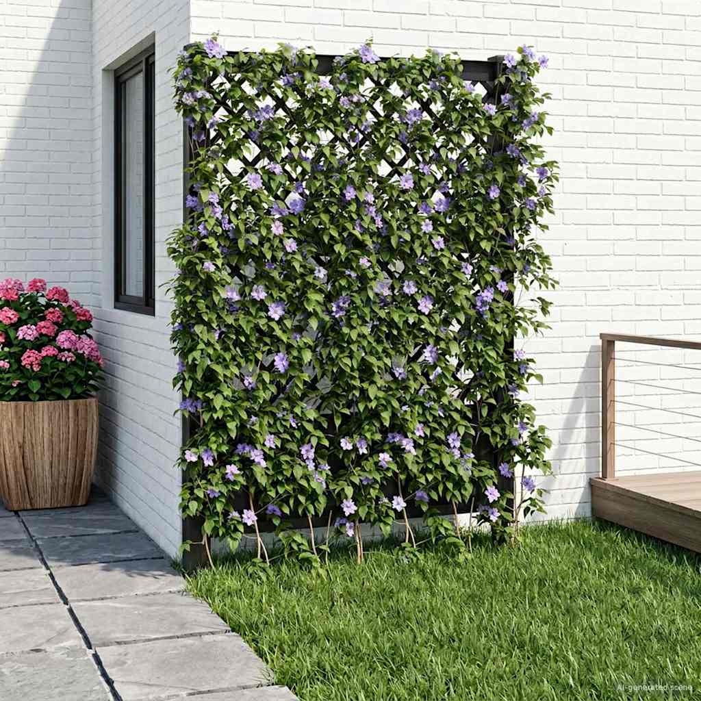 Trellis mit Spike Anthrazit 99 x 6 x 165 cm PP