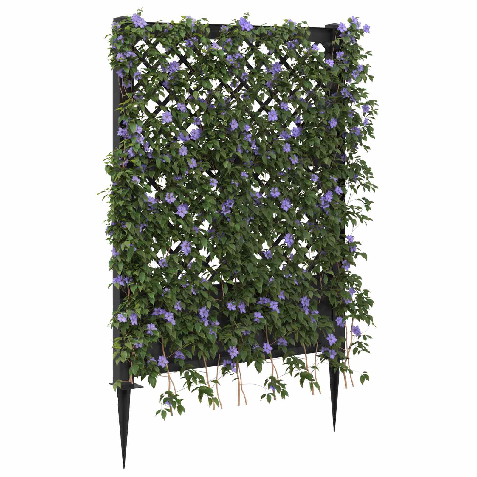 Trellis mit Spike Anthrazit 99 x 6 x 165 cm PP