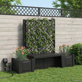 Gartenbank Kopenhagen Anthrazit 173 x 49 x 135,5 cm PP