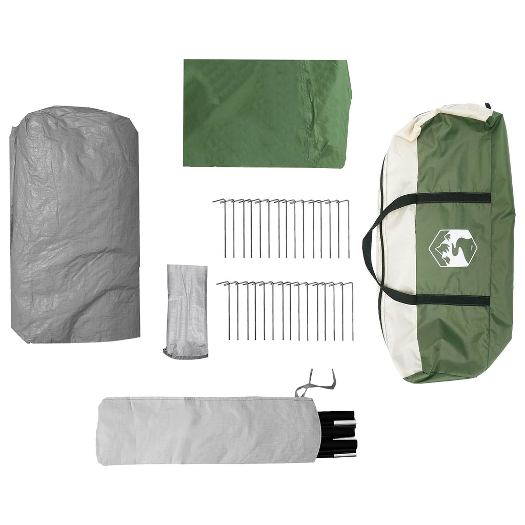 3 Personen 3-Personen Grün 185T Polyester mit PU-Beschichtung