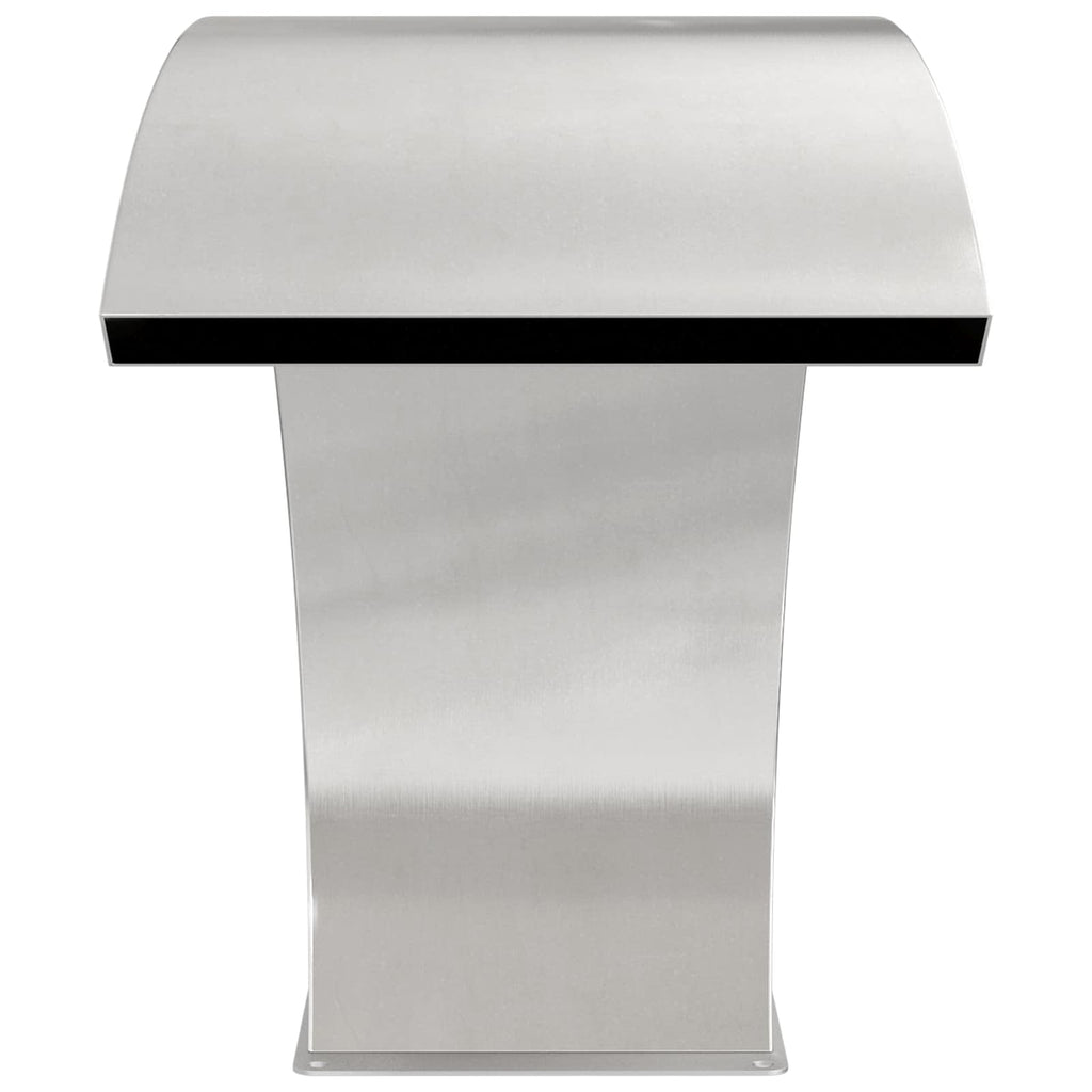 Poolbrunnen Silber 61 x 30 x 71 cm Edelstahl