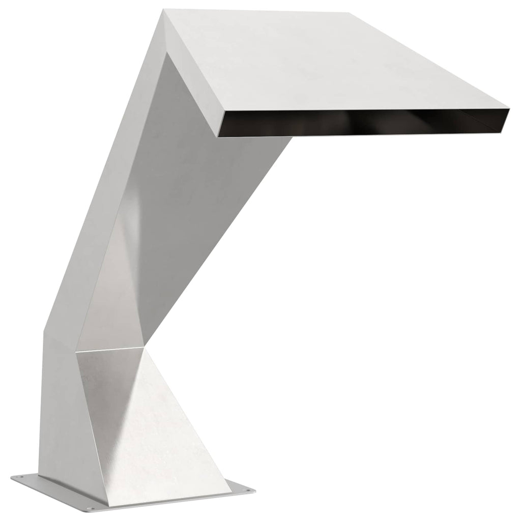 Pool-Wasserfall Edelstahl 63,5 x 29 x 51 cm Silber